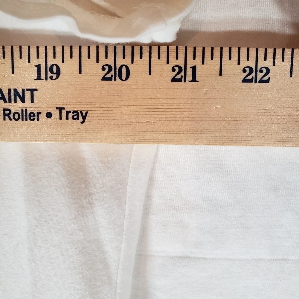 RT White with Blue Embroidered Short Sleeve Shirt Sz XL
